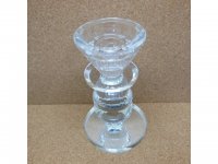 1X New Crystal Single Candle Holder 12cm High