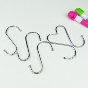 100Pcs Metal S-Shaped Pot Rack Hooks 83mm Long