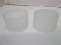 210Pcs Frosted Glass Tea Light Holder Wedding Favor 3cm high