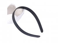 20Pcs Black Headbands Hair Clips Craft for DIY 15mm