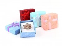 24Pcs New Ribbon Jewelry Ring Boxes Gift Box Favor