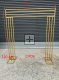 1X Golden Heavy Duty Large Square Wedding Arch Backdrop