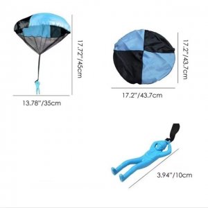 6Pcs Hand Throw Paratrooper Parachute Outdoor Activity Toy