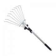 1Pc Adjustable Grass Leaves Rake Garden Telescopic Rake Garden C