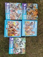 6Sets 300Pcs Selfies Dog Tiger Panda Jigsaw Puzzle Wholesale