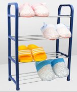 1Pc New Dark Blue 4-Tier Shoe Holder Display Rack 60cm High