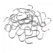 40Pcs Metal S-Shaped Pot Rack Hooks 6.5cm Long