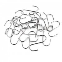 40Pcs Metal S-Shaped Pot Rack Hooks 6.5cm Long