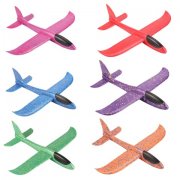 5Pcs Hand Thrown Foam Plane Flight Throwing Glider Outdoor Toy