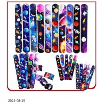 100 Outer Space Reflective Magic Ruler Slap Band Bracelets