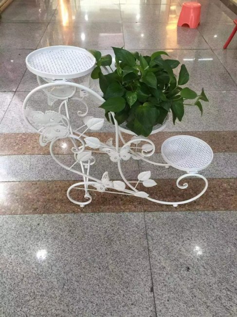 1Set 3-Layer Ladder Design Flower Plant Display Stand Holder - Click Image to Close