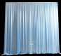 1X Baby Blue Silk Cloth Wedding Party Backdrop Curtain Drapes Ba