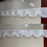 1Pc White 3M Tassel Swag Drape Stage Wedding Background Backdrop