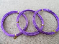 10Rolls X 10Meter Aluminium Craft Wire Jewelry Making 1mm - Purp