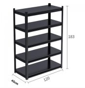 5 Layer Shelf Storage Kitchen Garage Shelving Rack 120x45x183cm