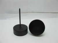 1Box X 6Sets Nail Shaped Black Metal Candle Holder