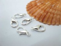 500 Silver Plated Jewelry Lobster Claw Clasp 10mm