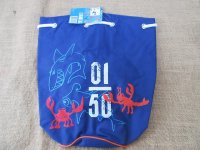 2Pcs New Kids Blue Bag Drawstring Backpack