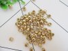 1500Pcs Golden Barrel Beads Spacer Beads Wholesale 2 Designs