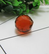 10X Amber Lead Crystal Ball for suncatcher 30x35mm