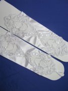 1 Pair Wedding Satin Lace Fingerless Bridal Glove