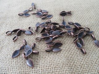 190Pcs High Quality New Copper Snap Bail Pendant Leaf Bail 21x8m