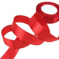 10Rolls X 25Yards Red Satin Ribbon 18mm