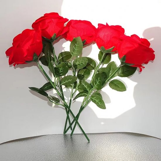 4Pcs Artificial Rose Flower Wedding Bouquet Arrangement - Click Image to Close