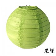 12Pcs New Plain Green Round Paper Lantern Wedding Favor 20cm