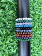 10Pcs New Gemstone Beads Beaded Bracelet 10 Designs