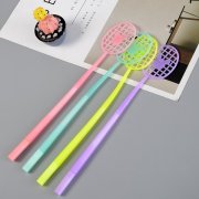 12 Novelty Badminton Racket Shaped Gel Pen Kids Stationery