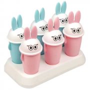 6Pcs Rabbit Popsicle Makers Ice Pop Mould