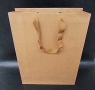 12Pcs Thick Kraft Paper Gift Carry Shopping Bag 36x27x9.4cm