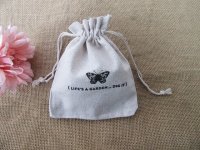 30Pcs Hemp Drawstring Jewelry Gift Pouches 16x13cm