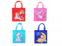 10Pcs Unicorn Pony Reusable Grocery Shopping Bags Shoulder Mixed