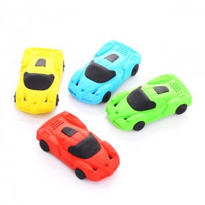 36Pcs Racing Car Shaped Erasers Mixed Color