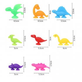 2Packs x 8Pcs Mini Dinosaur Suction Toys Build 'N Pop Interactiv