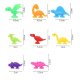 2Packs x 8Pcs Mini Dinosaur Suction Toys Build 'N Pop Interactiv