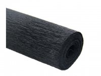 5 Rolls Black Single-Ply Crepe Paper Arts & Craft