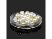 1800Pcs (500Gram) Ivory 8mm Round Simulate Pearl Beads