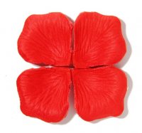 1000 Fabric Rose Petals Wedding Party Decoration - Red