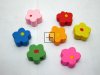 300 Flower Wooden Beads Mixed Color 12mm