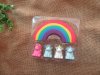 2Sheet x 5Pcs Unicorn Rainbow Erasers Children School Use