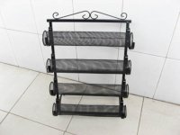 1X New Black 4-layer Wire Display Rack dis-w149