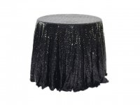 1Pc Black Sequin Table Cloth Cover Backdrop Wedding Party