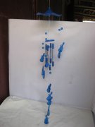 5X Blue Violin Wind Chime with 4 Aluminum Pipes