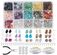 1Set Irregular Gemstone Chips Beads Kit DIY Jewelry Making