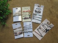 6Sheet Fashion Bobby Pins Grips Hair Barrette BB Clip Accesories