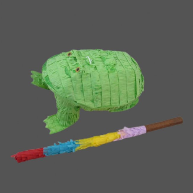 1Set New Frog Pinata with Stick Party Favor - Click Image to Close