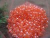 500g Transparent Orange Barrel Pony Beads Loose Bead 8mm